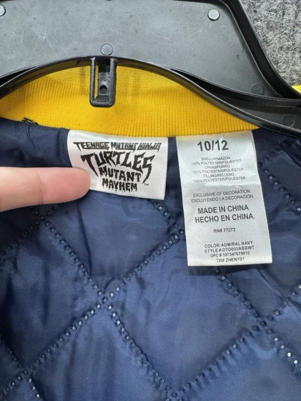 Teenage Mutant Ninja Turtles Jacket Boys Kids 10/12 Mutant Mayhem TMNT Bomber